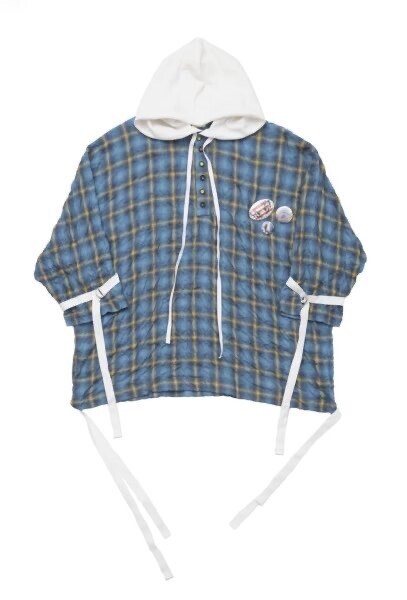 AMORPHIA TOKYO Epoch Pullover(Then Blue/There Yellow