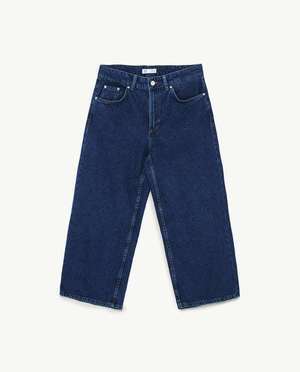 ZARA ミッドライズキュロットデニムパンツ