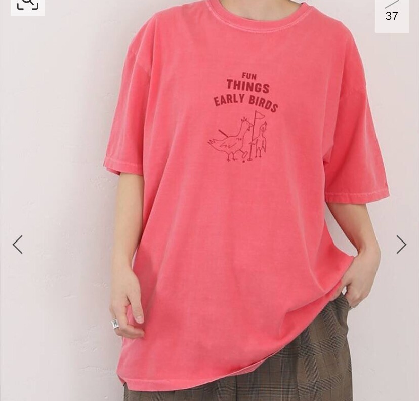 journal standard luxe ガーメントダイ プリントT