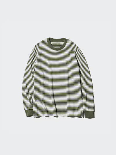 UNIQLO エアリズムコットンボーダーTシャツ