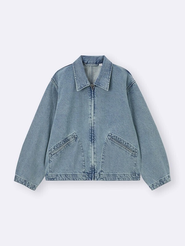 GU デニムジップアップジャケット