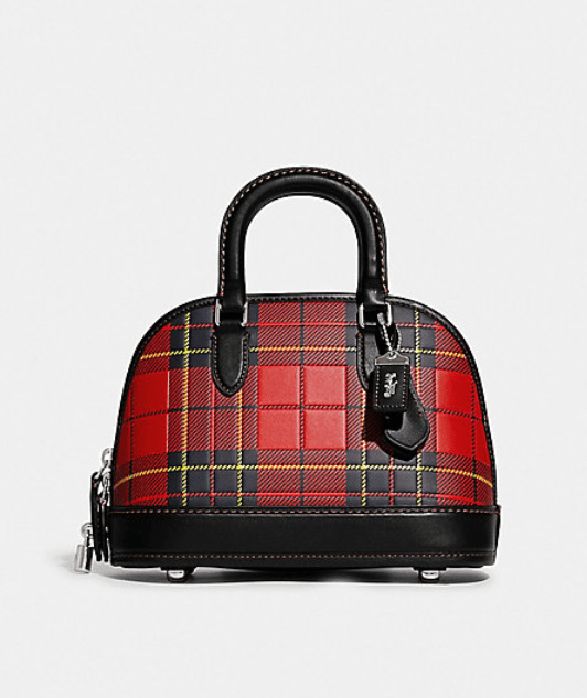 COACH レヴェル　バッグ　２４・プラッド　プリント