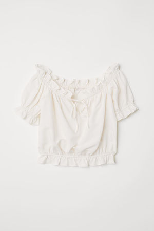 H&M Off-Shoulder-Bluse