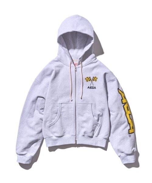 AECA WHITE AECA THUNDER RACING ZIP UP HOODIE