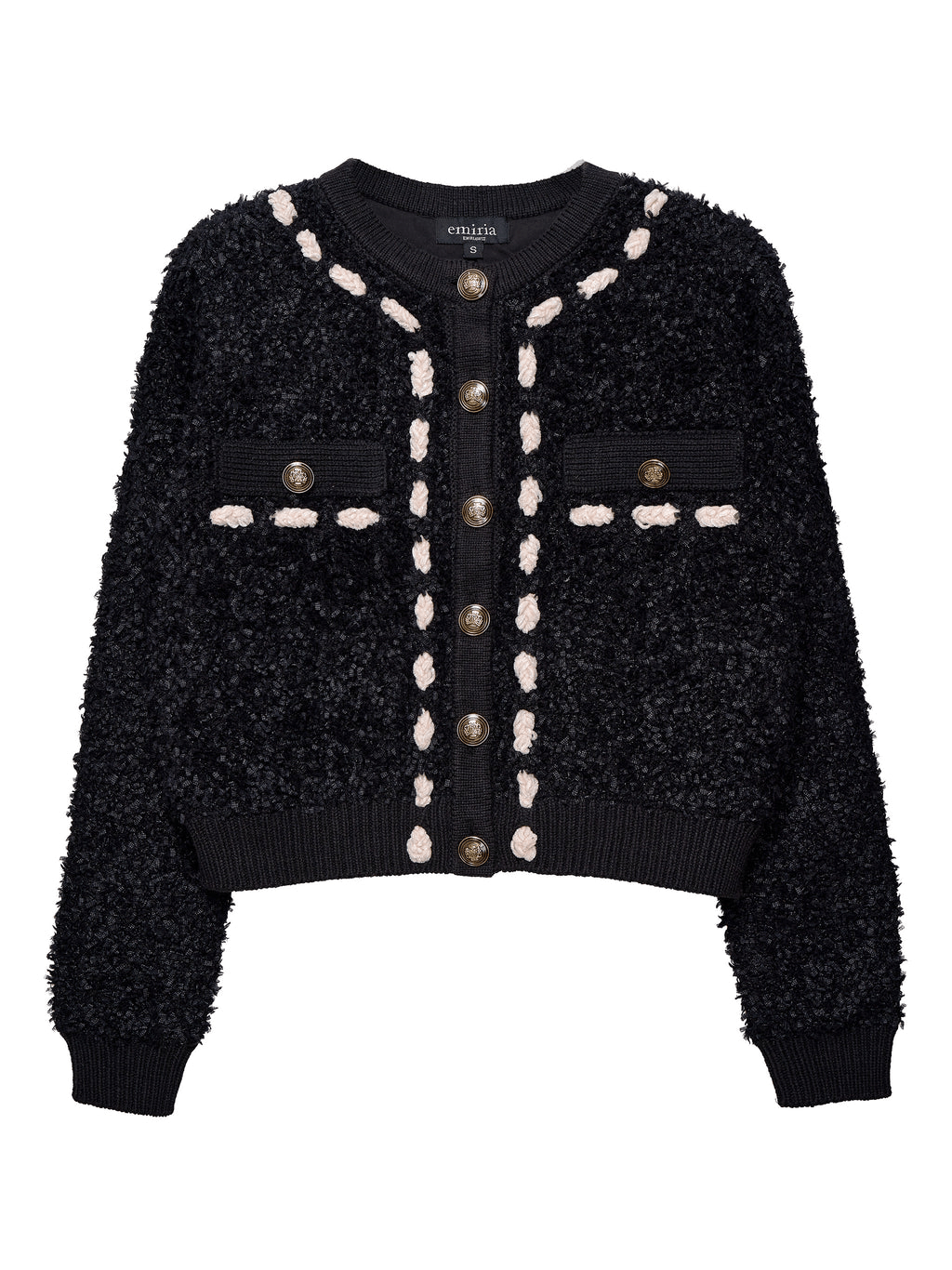 EmiriaWiz Monotone feather knit tops