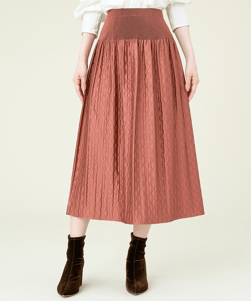 Sybilla シャーリングキルトリバースカート
