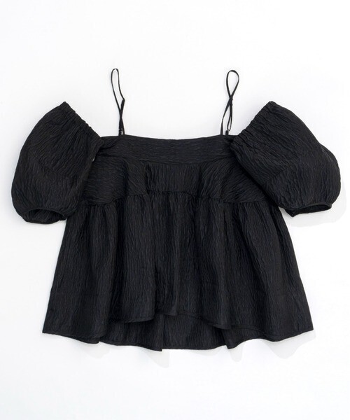 MAISON SPECIAL Jacquard 2way Puff Sleeves Tunic