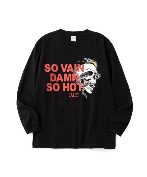 CALEE SNAKE SKULL LOGO DROP L/S TEE ＜EXCLUSIVE＞