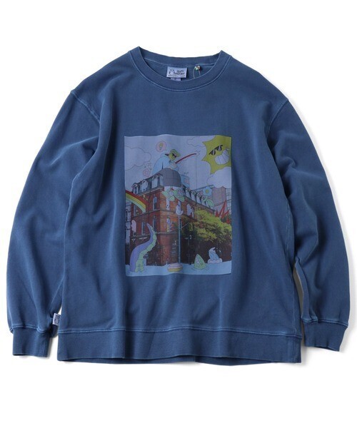 gym master 9.4oz ピグメントFISHING スウェットシャツ