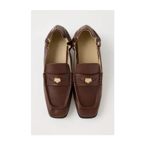 MOUSSY QUARE TOE LOAFER ヒール