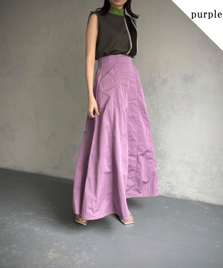 &g’aime Nylon flare skirt /988-62604