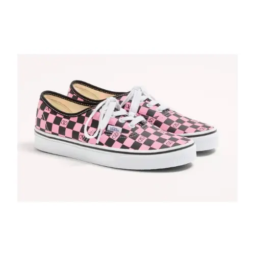 VALENTINO Vロゴ チェッカーボードプリントファブリック ロートップスニーカー