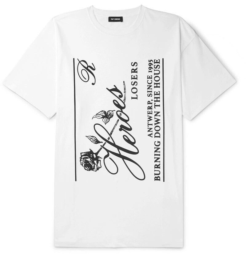 Raf Simons Printed Cotton-Jersey T-Shirt