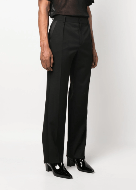 SAINT LAURENT サイドストライプ テーラードパンツ