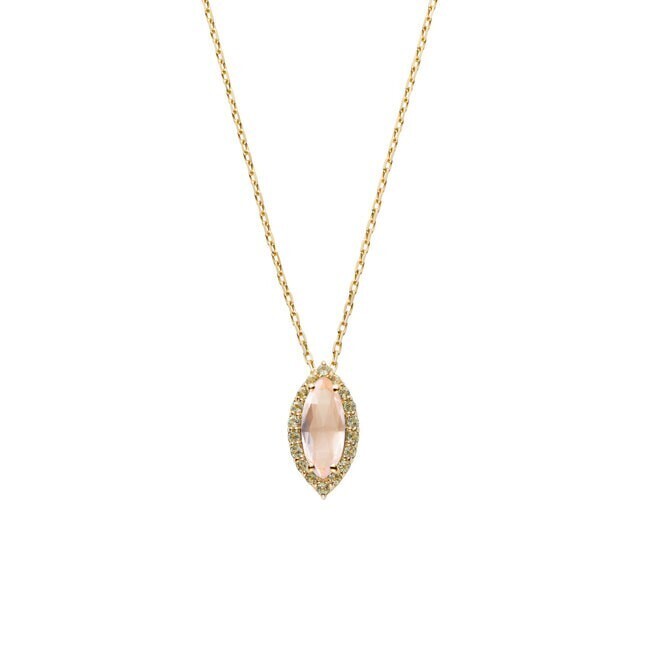 Vendome Aoyama ローズクォーツ ネックレス