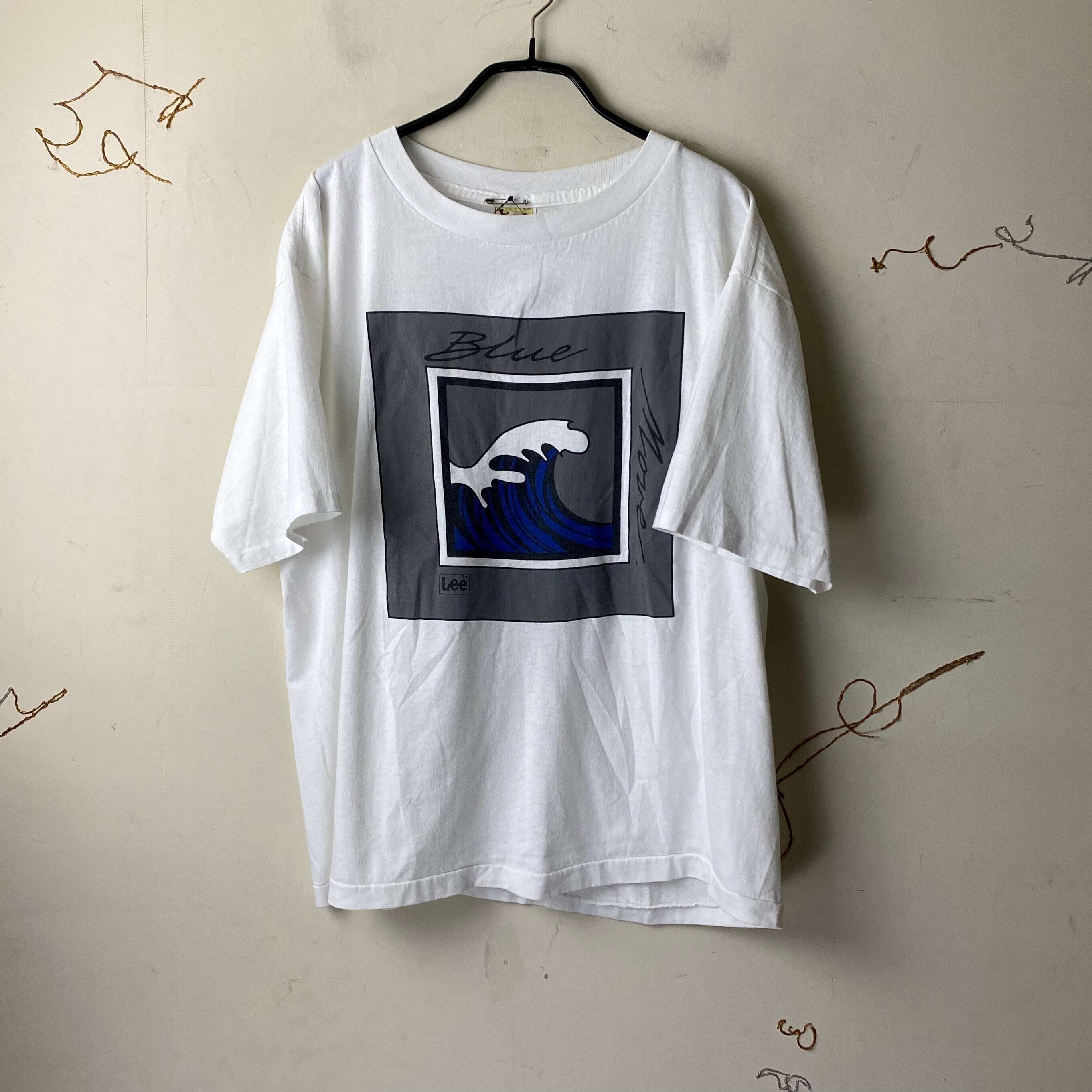 LEE vintage 1990’s LEE blue wave print tee