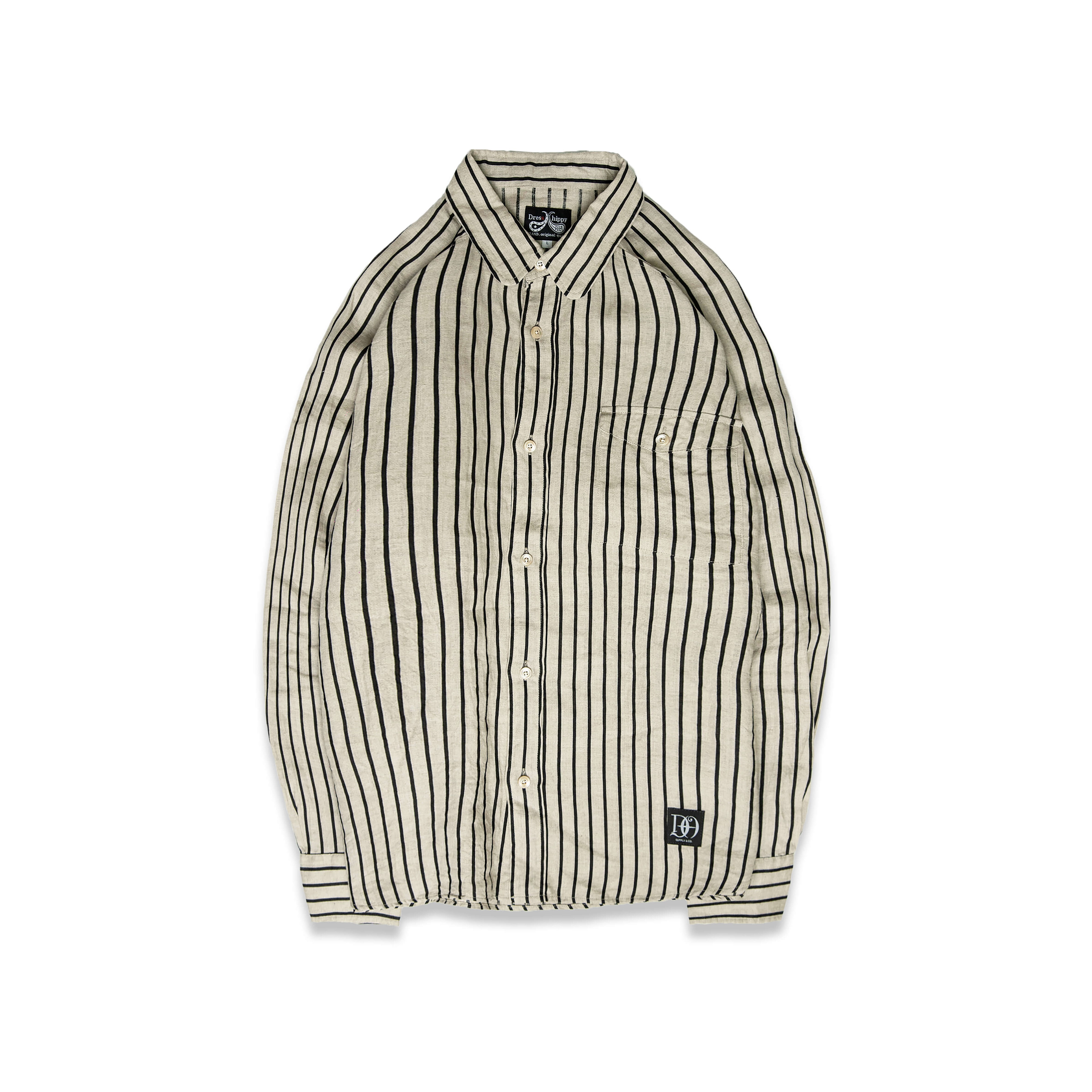 DRESS HIPPY DH-LINEN STRIPE L/S SHIRT