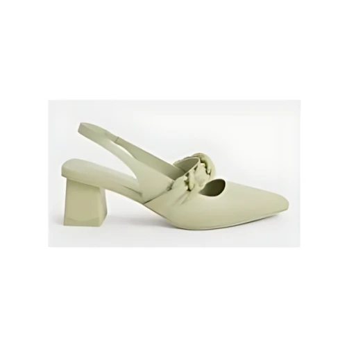 CHARLES & KEITH ブレードチェーンリンク スリングバックパンプス