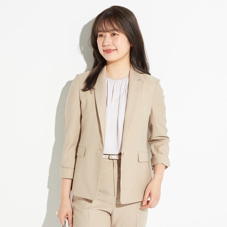 AOKI 麻調テーラードジャケット