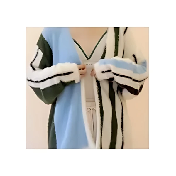 PAMM 知性のストライプカーディガン