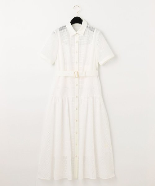 GRACE CONTINENTAL メッシュレース切替ワンピース