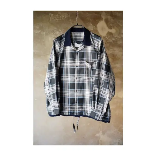 arenotis Ventilation Cleric Check Shirts Blouson