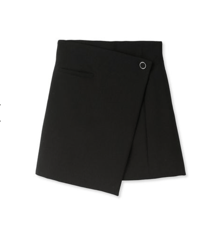 SNIDEL ラップディティールミニスカート