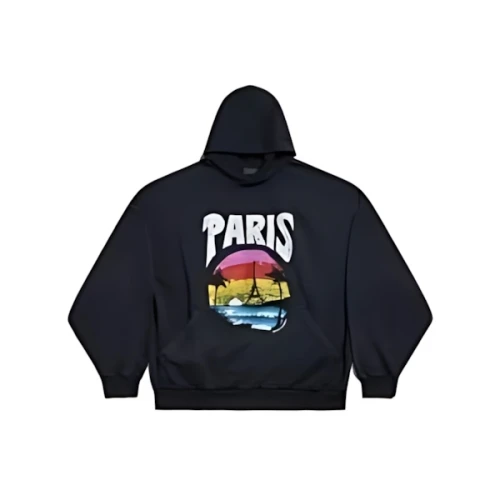 Balenciaga PARIS TROPICAL ROUND HOODIE
