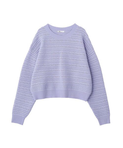 CRAFT STANDARD BOUTIQUE レースボーダーニットプルオーバー
