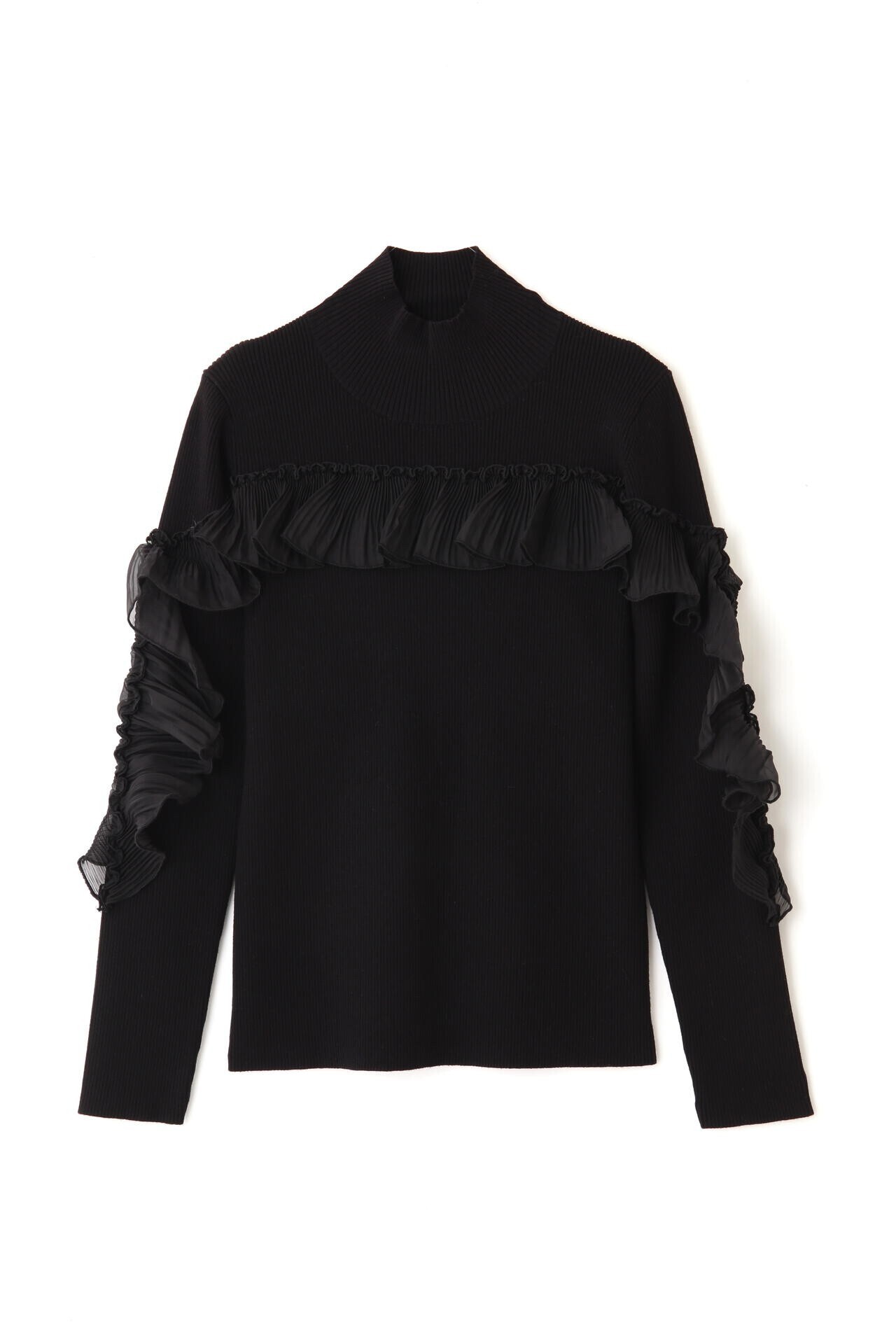 JILLSTUART プリーツラッフルニットトップス