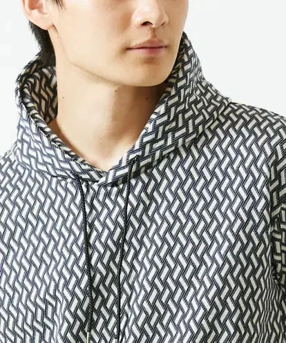 MK MICHEL KLEIN HOMME(MKミッシェルクランオム) ジャガードパターンプルオーバーパーカー ¥9,900 (税込)