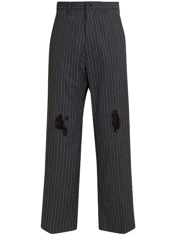 MARNI ダメージ ストライプ パンツ
