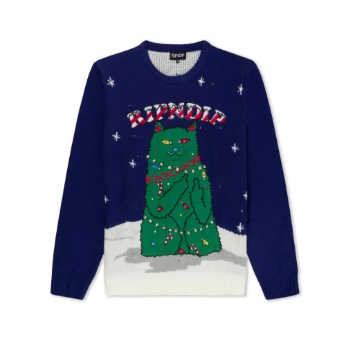 RIPNDIP LITMAS TREE LIGHT UP KNIT SWEATER