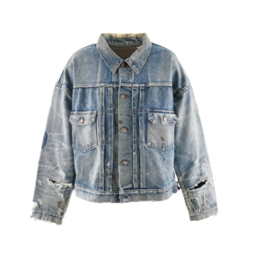 SAINT Mxxxxxx SM-A23-0000-C17 / BJ_DENIM JKT / DAMAGE