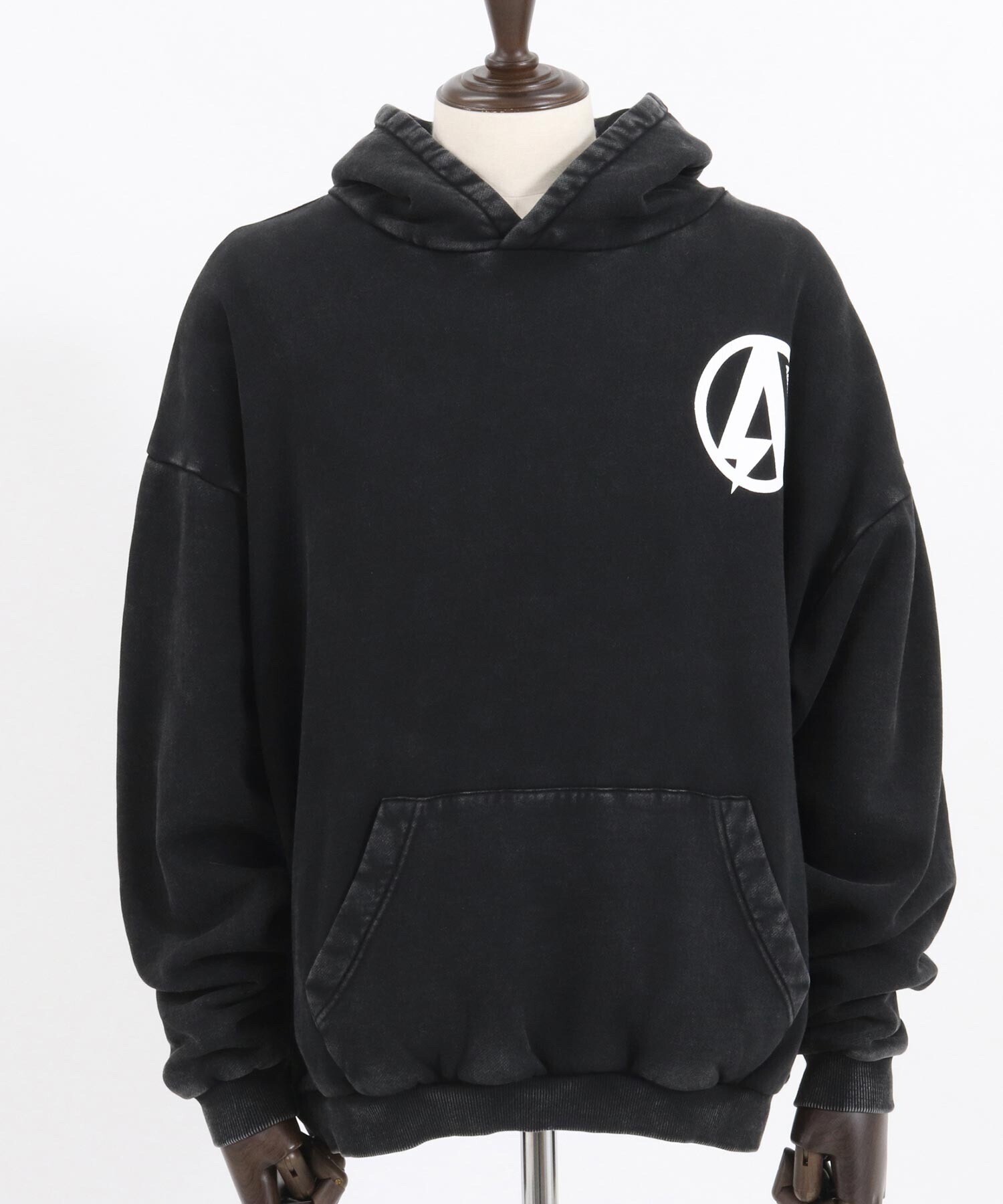 ADAM PATEK mpa3251-sulfur dyeing brushed back pullover hoodie パーカー