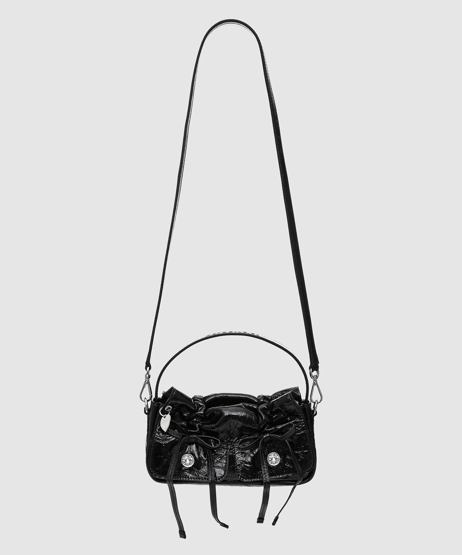 Acne Studios Multipocket Micro Crossbody Crinkled Patent