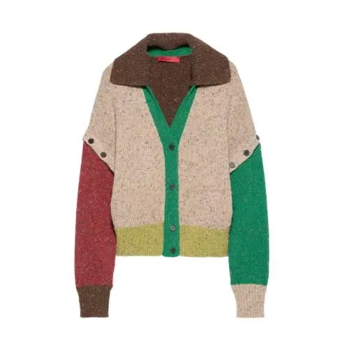 MAX & Co. Wool Block-Colour Cardigan