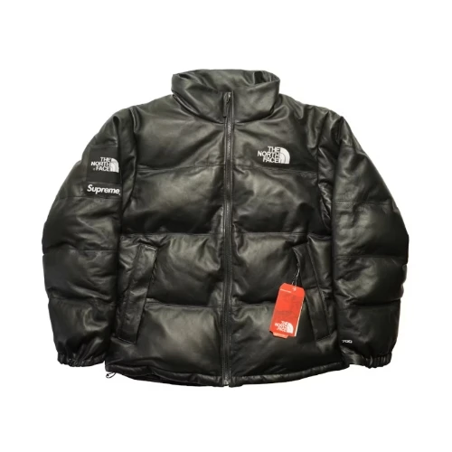 Supreme × THE NORTH FACE LEATHER NUPTSE JACKET