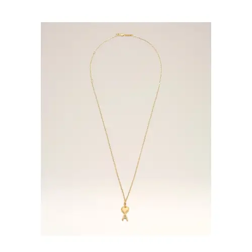 AMI Paris ゴールドブラス Ami De Coeur スモールハンマード ネックレス