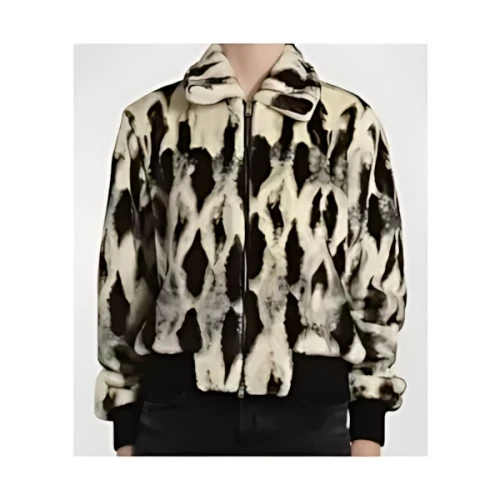 AMIRI faux fur bomber jacket