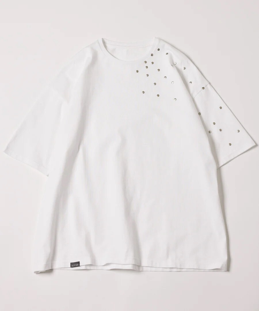 AIVER カシメスタッズS/S TEE