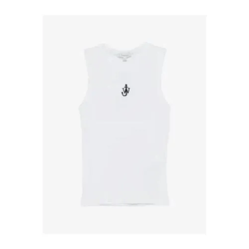 JW ANDERSON Anchor-embroidered tank top