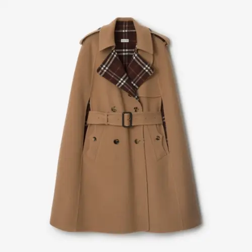 BURBERRY ウール ベルモント トレンチケープ