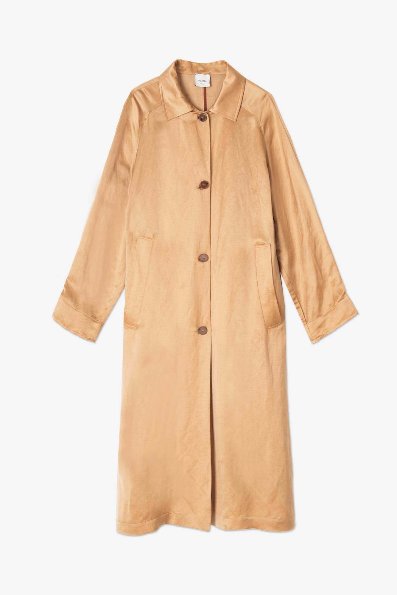 ALYSI FLUID TRENCH COAT