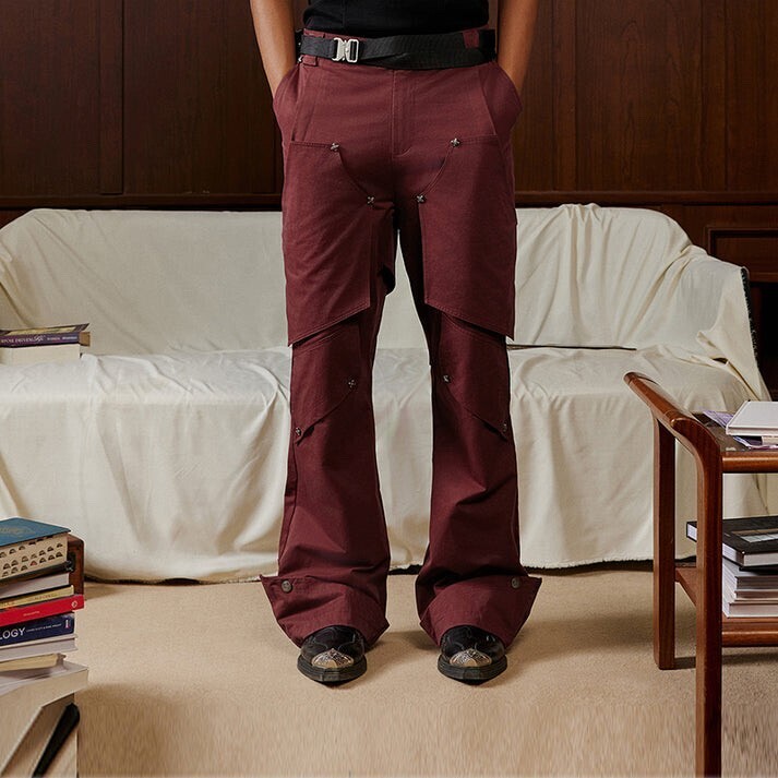 ROCAWEAR Multi-layer construction Straight casual pants