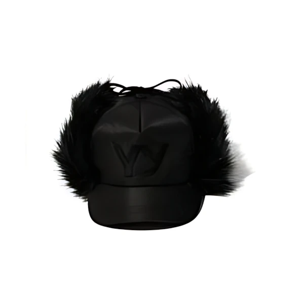 OPEN YY faux fur earflap cap