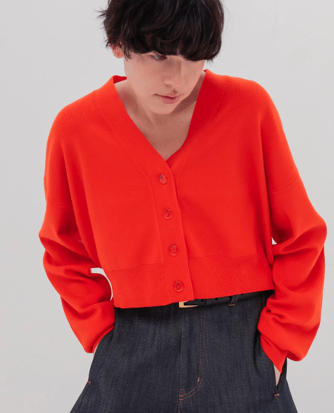 DRESSLAVE playful color short cardigan