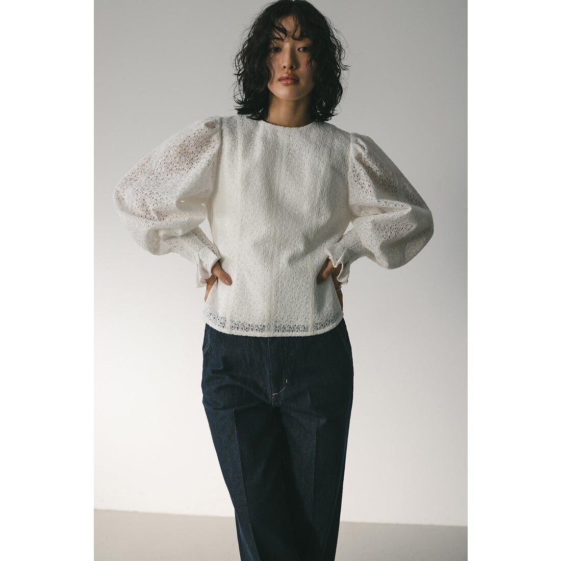 STYLEMIXER カフタックレーストップ WHT