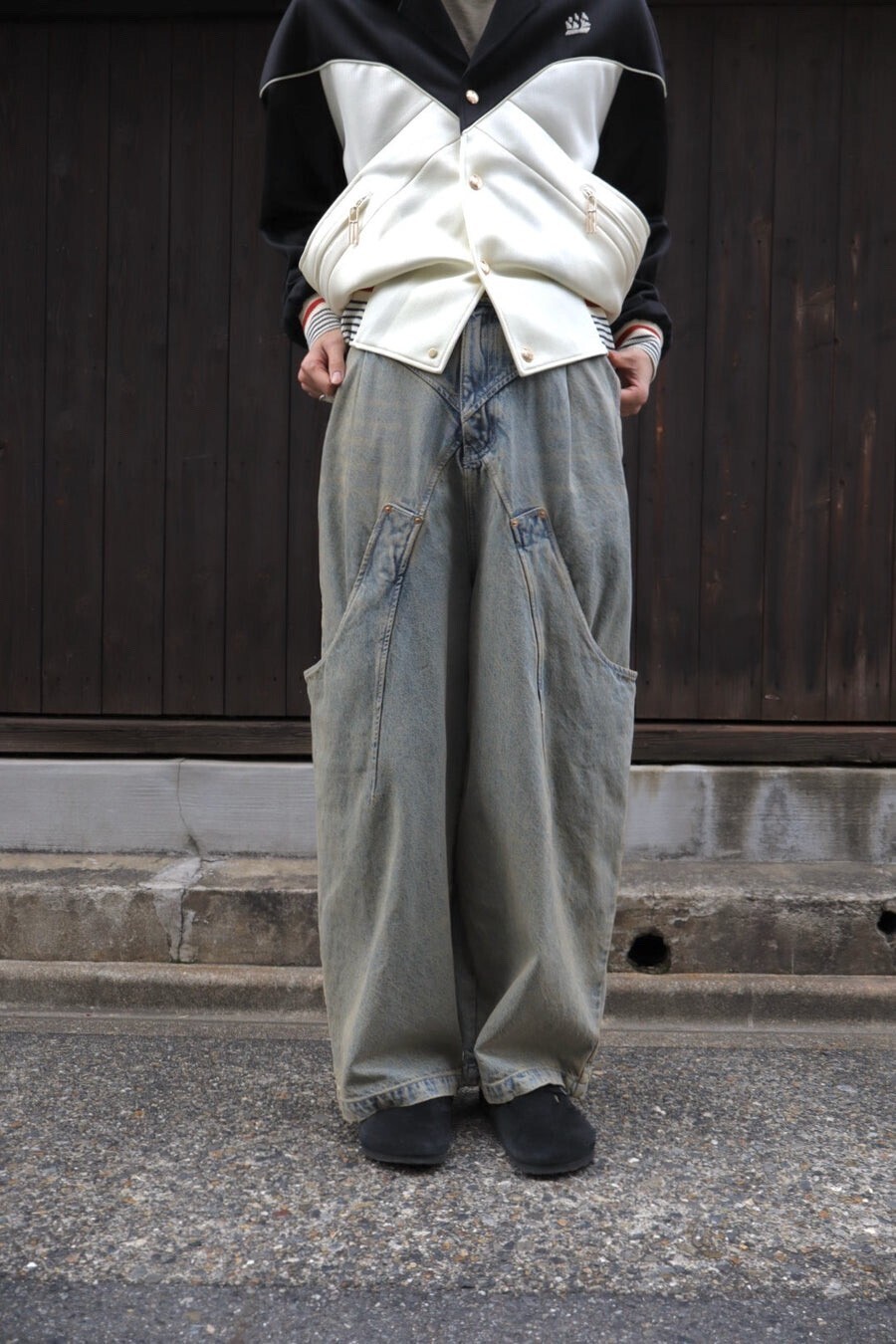 NAMESAKE BILLIE BIBS DENIM PANTS(POST INDIGO)