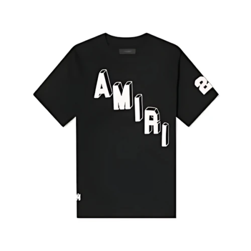 AMIRI FLOCKED HOCKEY SKATER T-SHIRT